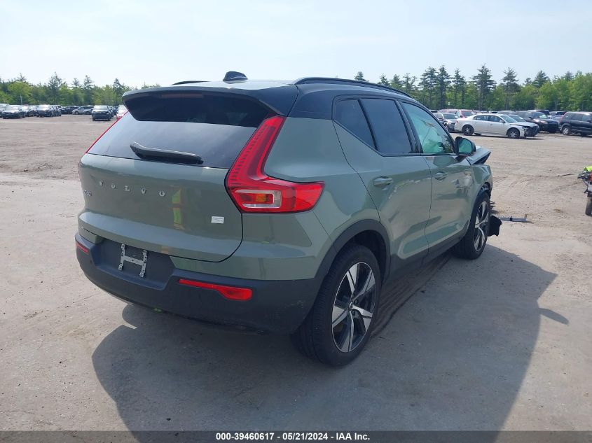 2022 Volvo Xc40 Recharge Pure Electric P8 Twin Plus VIN: YV4ED3UR1N2755428 Lot: 39460617