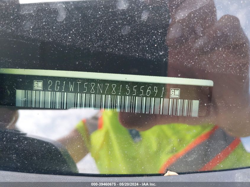 2008 Chevrolet Impala Lt VIN: 2G1WT58N781355691 Lot: 39460675
