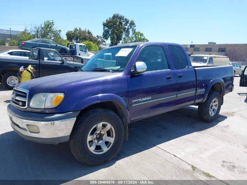 2000 Toyota Tundra Sr5 V8 VIN: 5TBRT3417YS022470 Lot: 39460676