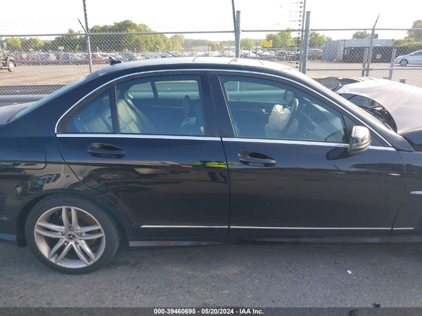 2012 Mercedes-Benz C 250 Luxury/Sport VIN: WDDGF4HB4CA614323 Lot: 39460695