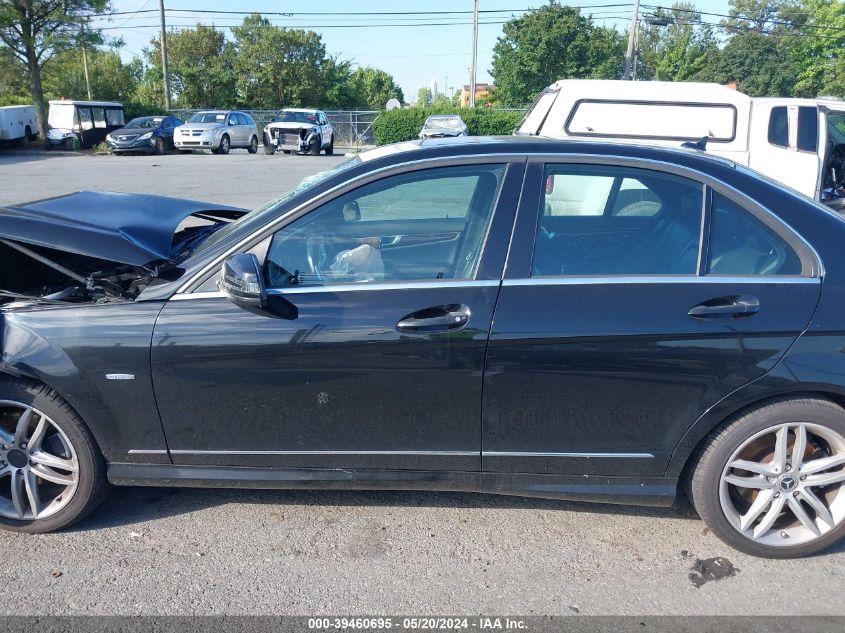 2012 Mercedes-Benz C 250 Luxury/Sport VIN: WDDGF4HB4CA614323 Lot: 39460695