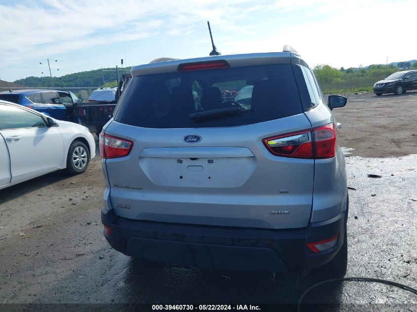 2020 Ford Ecosport Se VIN: MAJ6S3GL3LC329189 Lot: 39460730