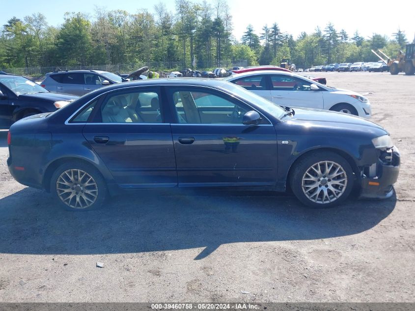 2008 Audi A4 2.0T/2.0T Special Edition VIN: WAUDF78E98A162804 Lot: 39460758