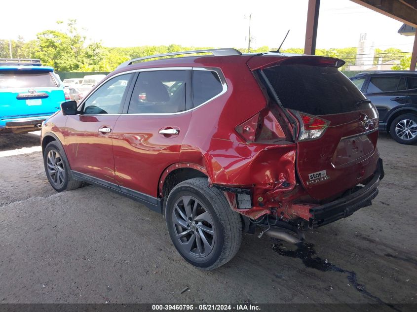 2016 Nissan Rogue Sl VIN: 5N1AT2MV7GC795873 Lot: 39460795