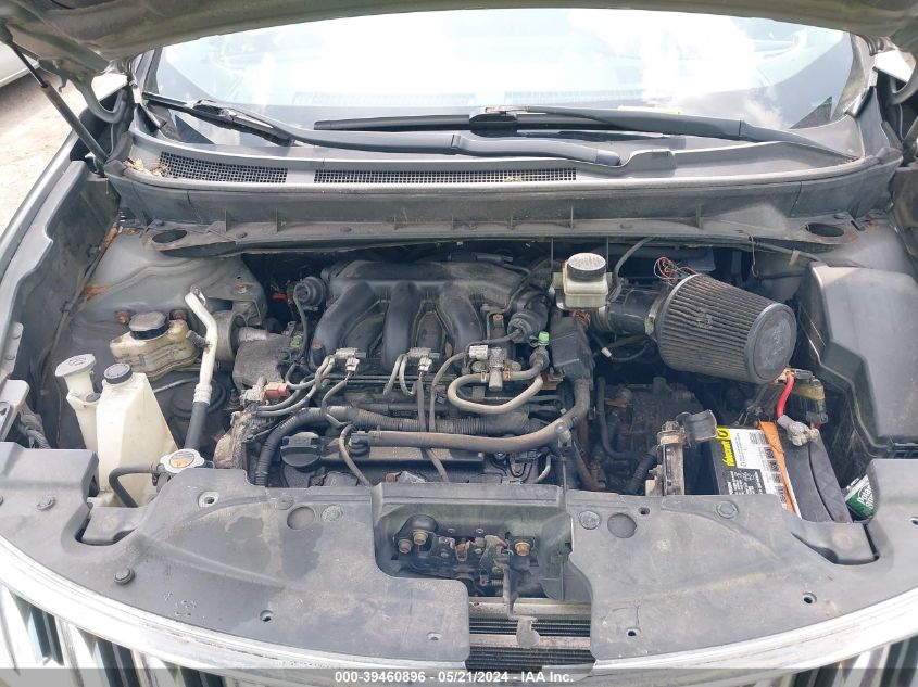 2009 Nissan Murano S VIN: JN8AZ18W09W139651 Lot: 39460896