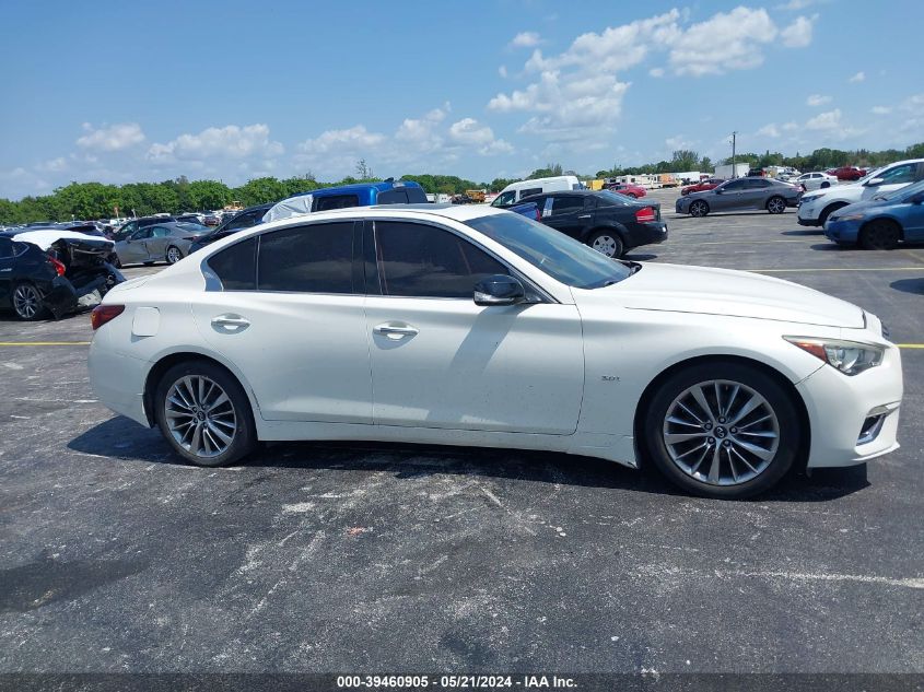 2018 Infiniti Q50 3.0T Luxe VIN: JN1EV7AP3JM361697 Lot: 39460905