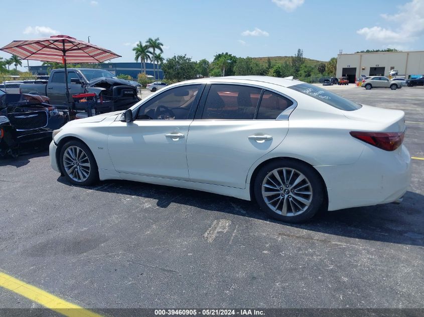 2018 Infiniti Q50 3.0T Luxe VIN: JN1EV7AP3JM361697 Lot: 39460905