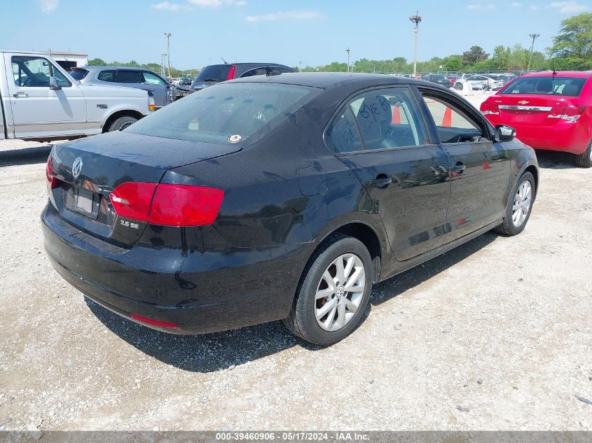 2011 Volkswagen Jetta 2.5L Se VIN: 3VWDZ7AJ1BM099822 Lot: 39460906