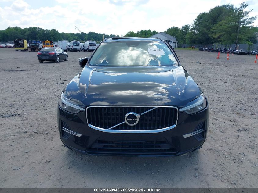 2022 Volvo Xc60 B5 Momentum VIN: YV4L12RK4N1904619 Lot: 39460943