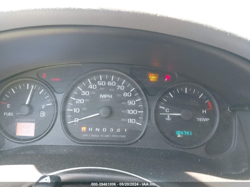 2001 Chevrolet Venture Plus VIN: 1GNDX03E51D160509 Lot: 39461006