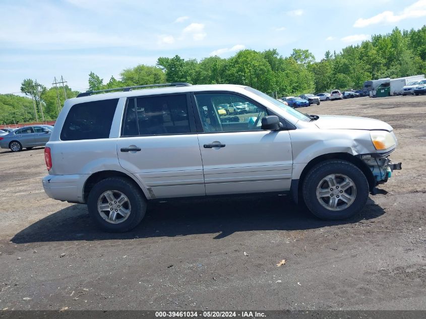 2003 Honda Pilot Ex-L VIN: 2HKYF18583H528240 Lot: 39461034
