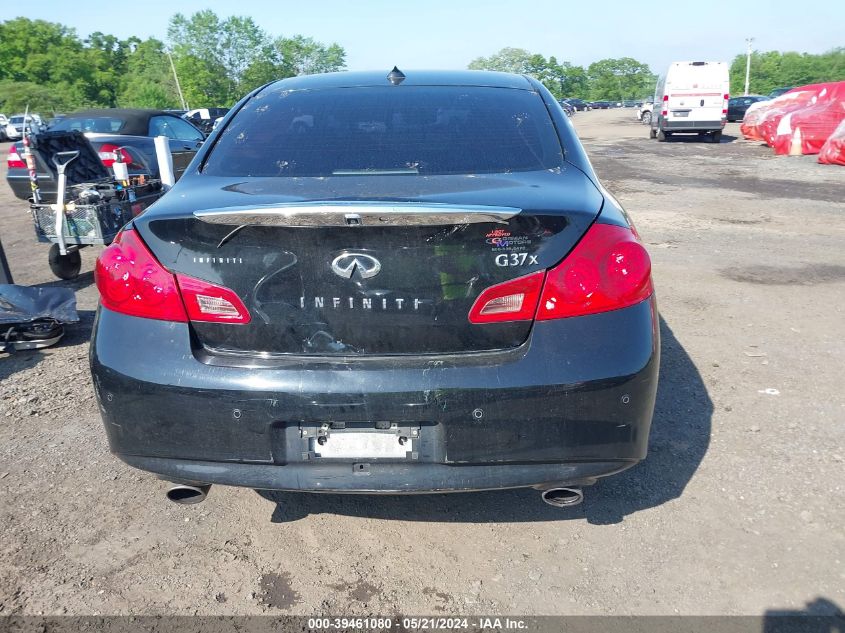 2011 Infiniti G37X VIN: JN1CV6AR8BM353695 Lot: 39461080