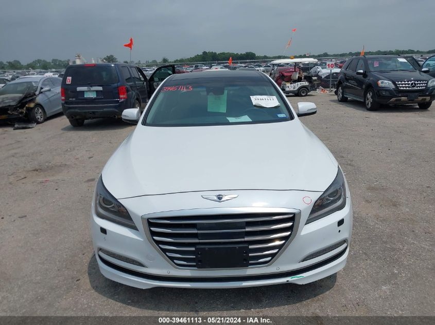 2016 Hyundai Genesis 3.8 VIN: KMHGN4JE9GU128205 Lot: 39461113