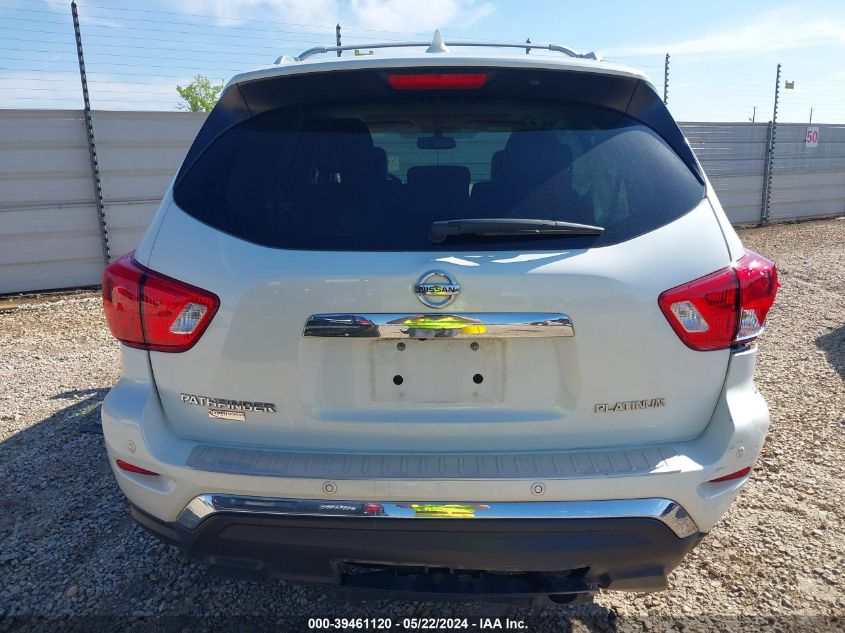 2019 Nissan Pathfinder Platinum VIN: 5N1DR2MNXKC646037 Lot: 39461120