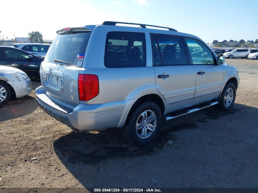 2004 Honda Pilot Ex-L VIN: 2HKYF18554H609892 Lot: 39461204