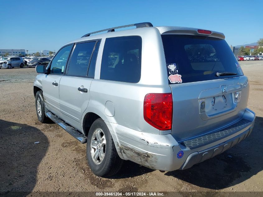 2004 Honda Pilot Ex-L VIN: 2HKYF18554H609892 Lot: 39461204