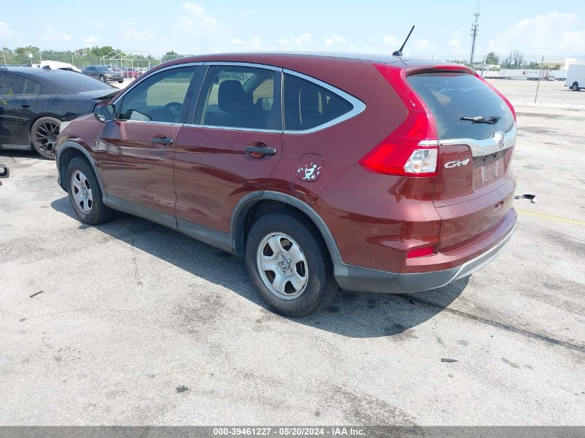 2015 Honda Cr-V Lx VIN: 3CZRM3H3XFG705057 Lot: 39461227