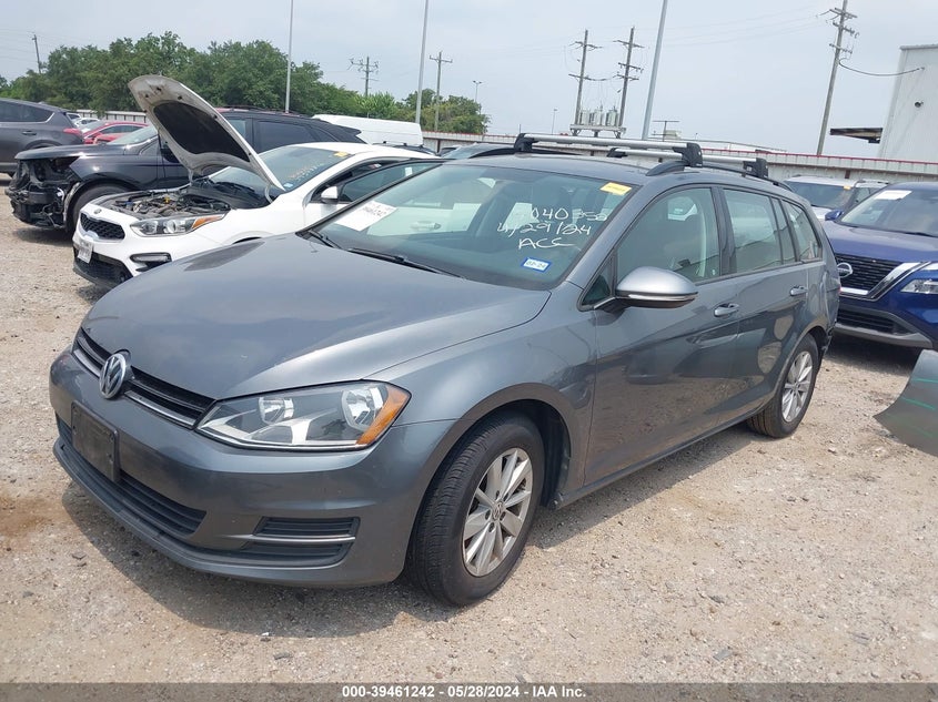 2016 VOLKSWAGEN GOLF SPORTWAGEN TSI S 4-DOOR - 3VWC17AU8GM504353