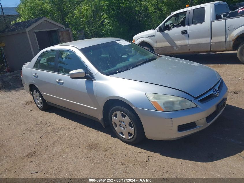 2007 Honda Accord 2.4 Lx VIN: 3HGCM56457G709863 Lot: 39461252