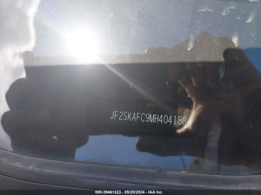 2021 Subaru Forester Premium VIN: JF2SKAFC9MH404188 Lot: 39461323