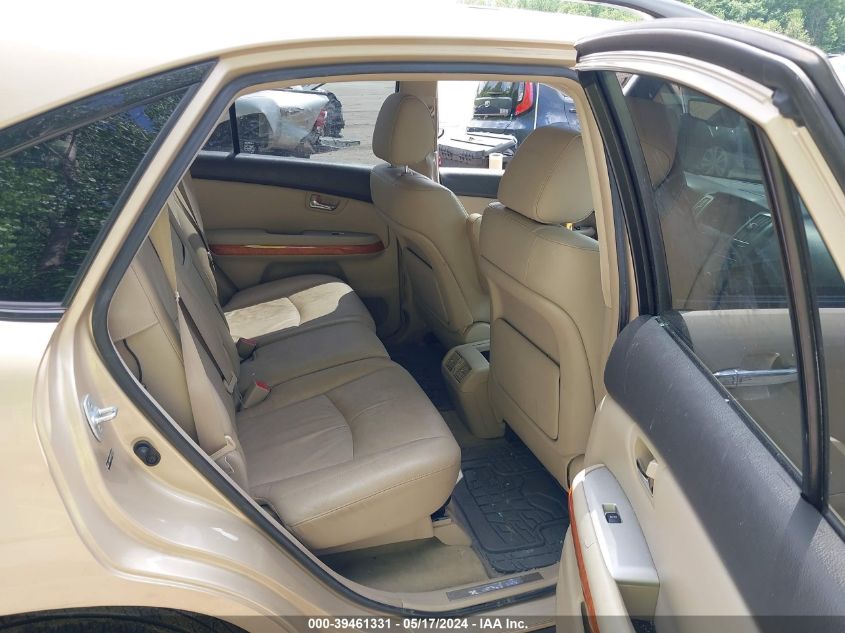 2008 Lexus Rx 400H VIN: JTJHW31U382071372 Lot: 39461331