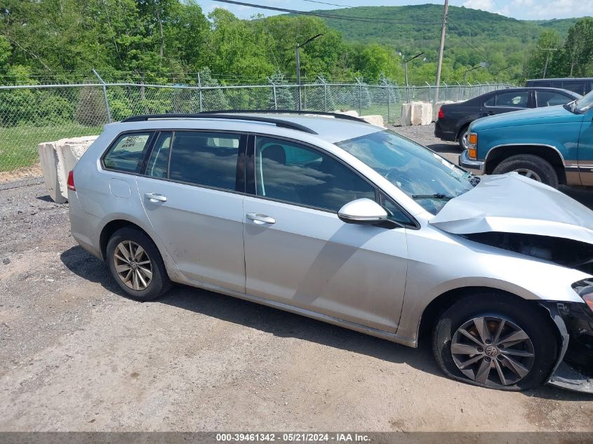 2017 Volkswagen Golf Sportwagen Tsi S VIN: 3VWA17AU3HM501451 Lot: 39461342