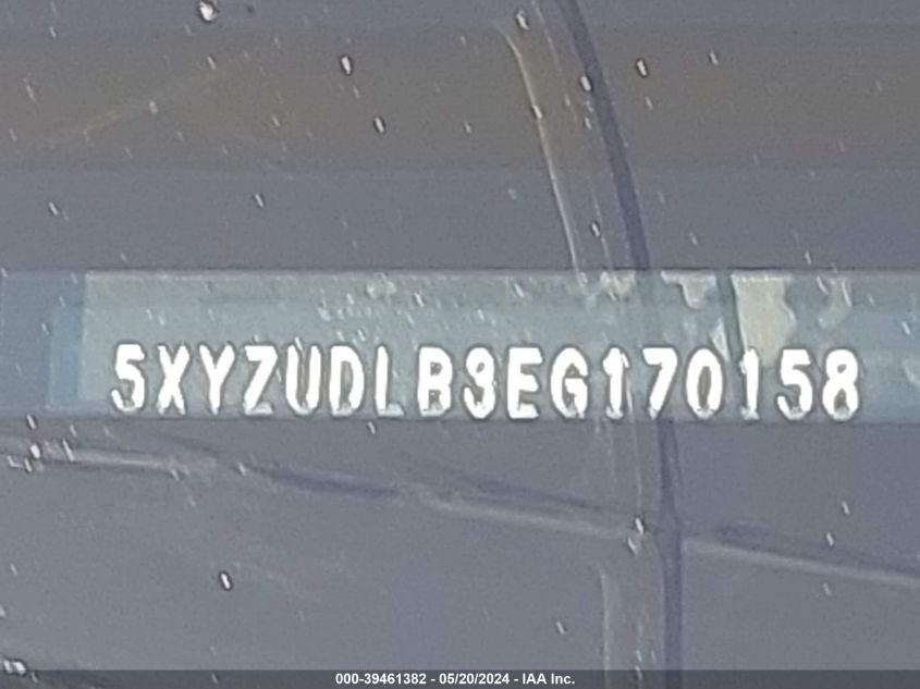 2014 Hyundai Santa Fe Sport 2.4L VIN: 5XYZUDLB3EG170158 Lot: 39461382