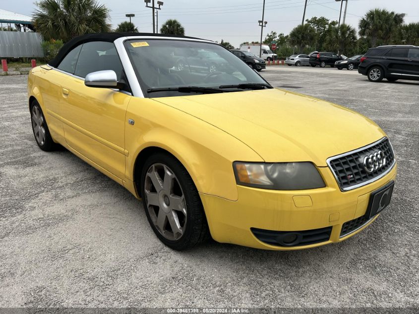 2005 Audi S4 VIN: WUARL48H55K902450 Lot: 39461398