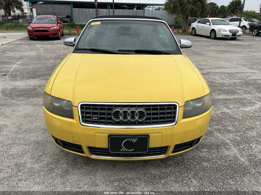 2005 Audi S4 VIN: WUARL48H55K902450 Lot: 39461398