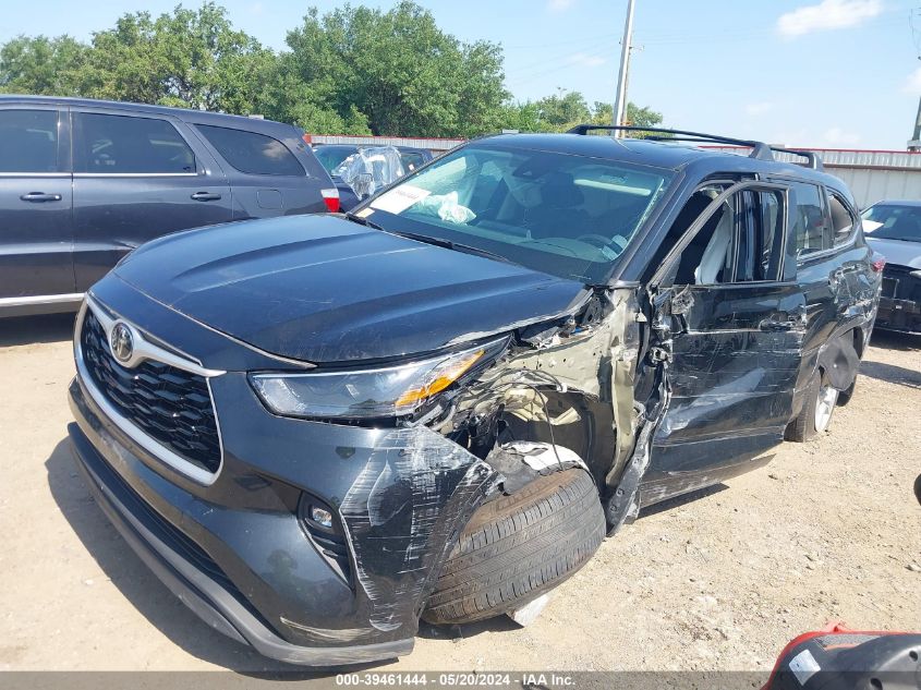 2022 Toyota Highlander L/Le VIN: 5TDBZRBH5NS252627 Lot: 39461444