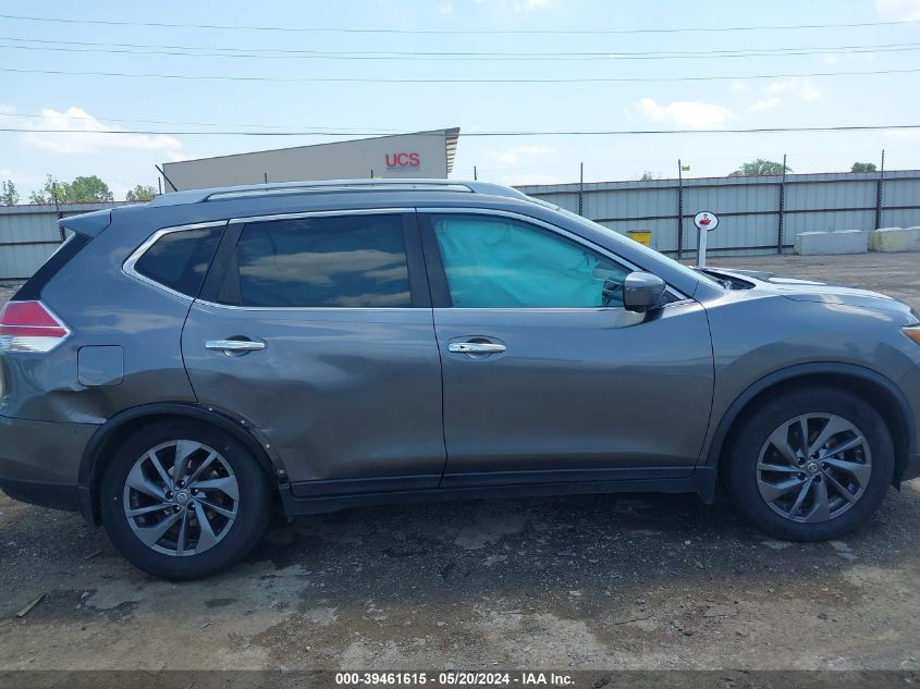 2016 Nissan Rogue Sl VIN: 5N1AT2MT3GC780754 Lot: 39461615