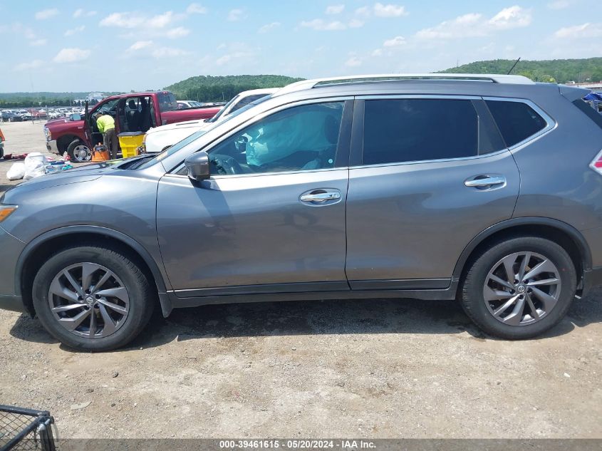 2016 Nissan Rogue Sl VIN: 5N1AT2MT3GC780754 Lot: 39461615