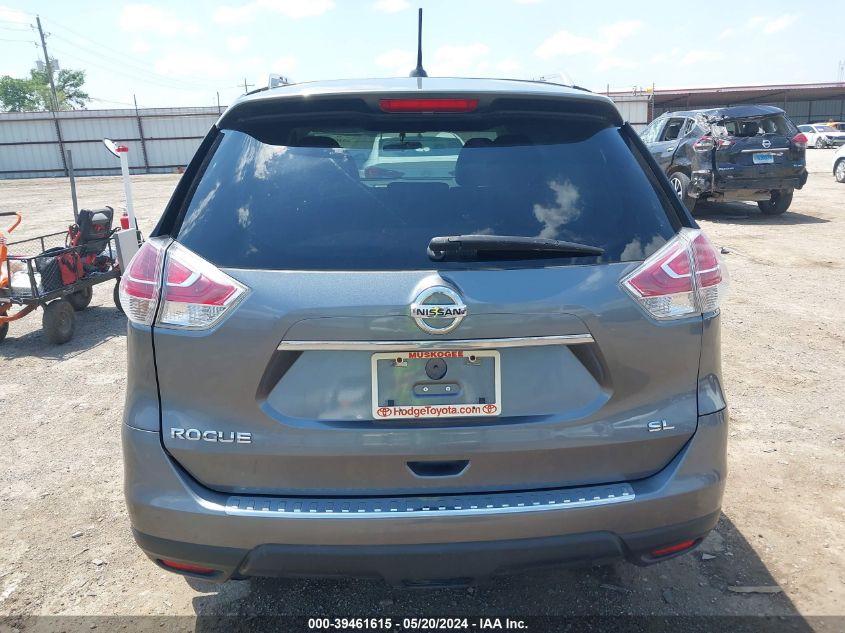 2016 Nissan Rogue Sl VIN: 5N1AT2MT3GC780754 Lot: 39461615