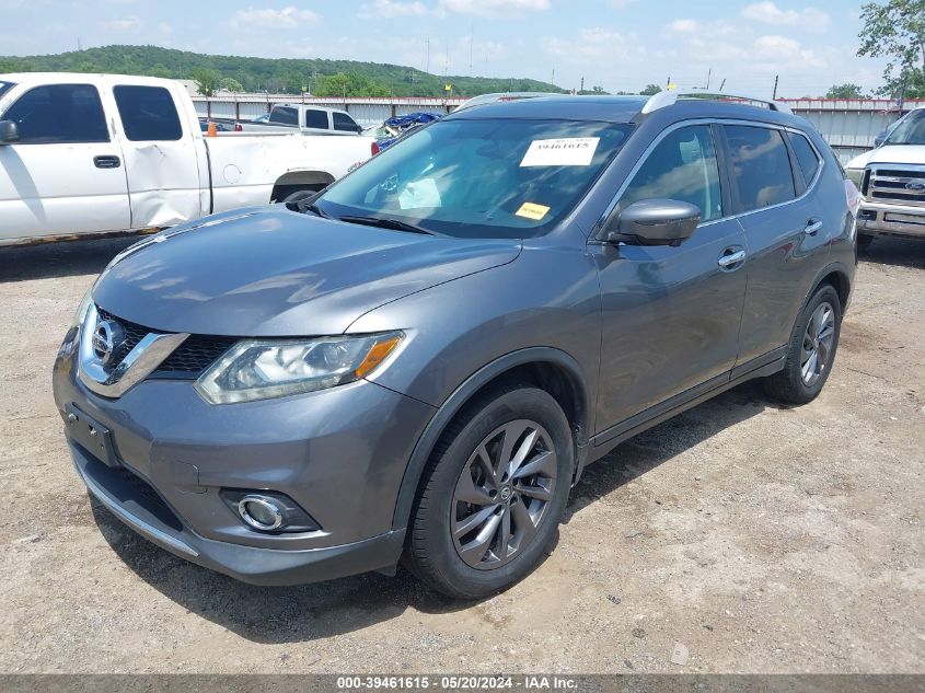 2016 Nissan Rogue Sl VIN: 5N1AT2MT3GC780754 Lot: 39461615