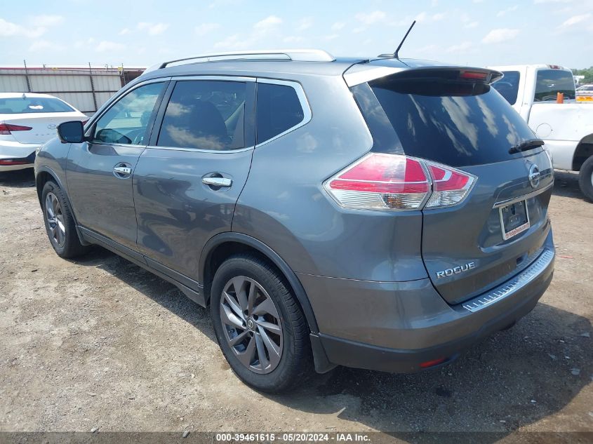 2016 Nissan Rogue Sl VIN: 5N1AT2MT3GC780754 Lot: 39461615