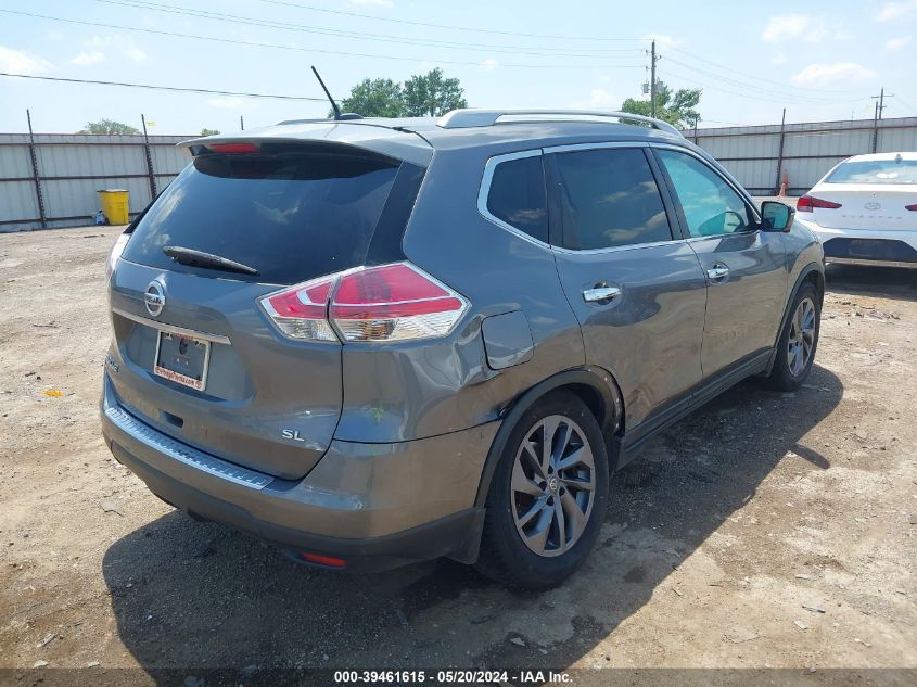 2016 Nissan Rogue Sl VIN: 5N1AT2MT3GC780754 Lot: 39461615