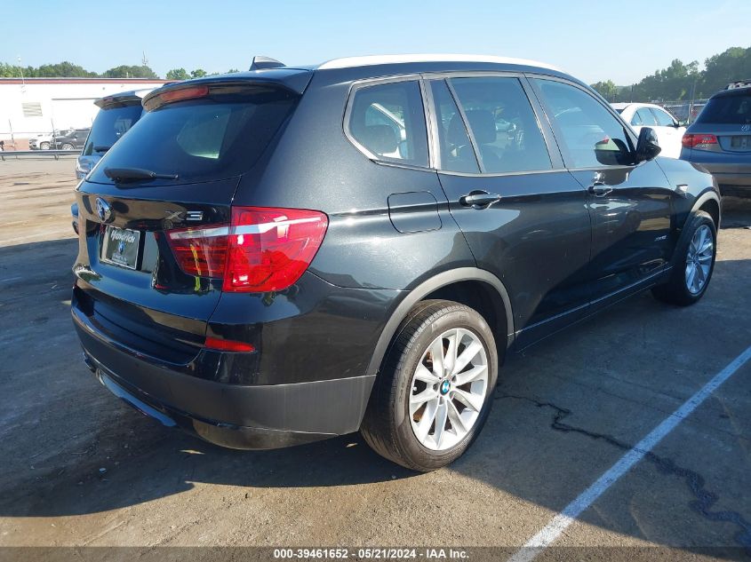 2014 BMW X3 xDrive28I VIN: 5UXWX9C59E0D26051 Lot: 39461652