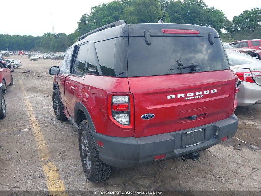 2021 Ford Bronco Sport Badlands VIN: 3FMCR9D95MRA14106 Lot: 39461697