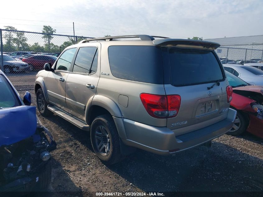 2005 Toyota Sequoia Limited V8 VIN: 5TDBT48A75S253440 Lot: 39461721