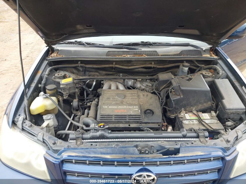 2003 Toyota Highlander Limited V6 VIN: JTEGF21A730082373 Lot: 39461723