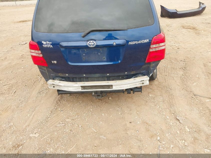 2003 Toyota Highlander Limited V6 VIN: JTEGF21A730082373 Lot: 39461723