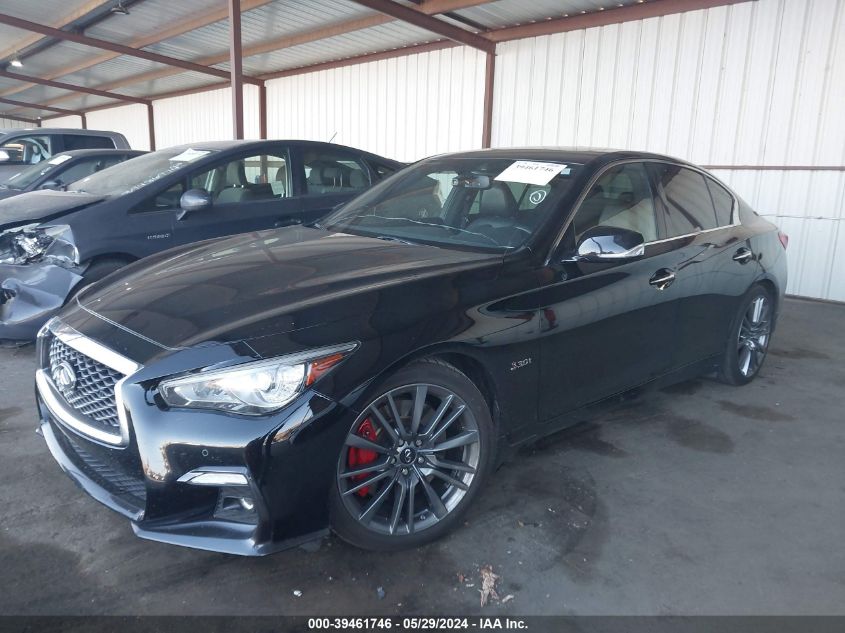 2018 Infiniti Q50 3.0T Red Sport 400 VIN: JN1FV7AP7JM460530 Lot: 39461746