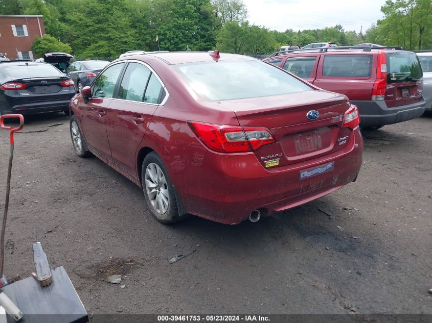 2016 Subaru Legacy 2.5I Premium VIN: 4S3BNAC61G3025739 Lot: 39461753