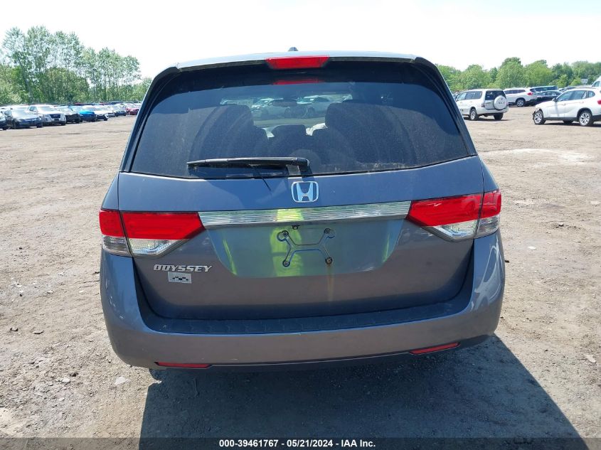 2015 Honda Odyssey Ex-L VIN: 5FNRL5H68FB076953 Lot: 39461767