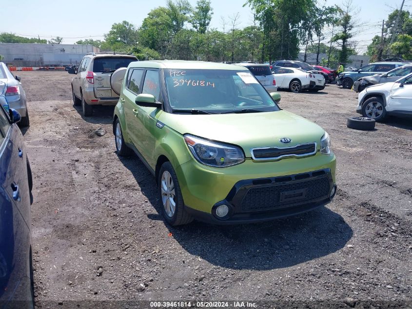 2016 Kia Soul + VIN: KNDJP3A50G7839787 Lot: 39461814