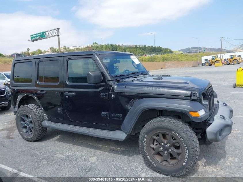 2020 Jeep Wrangler Unlimited Willys 4X4 VIN: 1C4HJXDG2LW264161 Lot: 39461816
