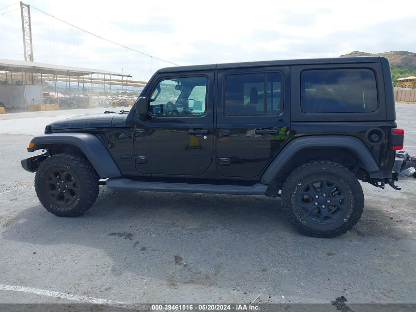 2020 Jeep Wrangler Unlimited Willys 4X4 VIN: 1C4HJXDG2LW264161 Lot: 39461816