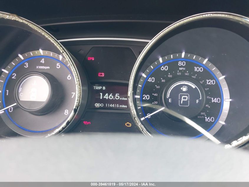 2013 Hyundai Sonata Gls VIN: 5NPEB4AC4DH586890 Lot: 39461819