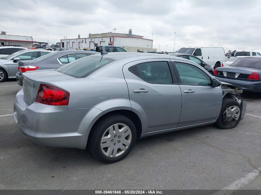 2013 Dodge Avenger Se VIN: 1C3CDZAB2DN651021 Lot: 39461848