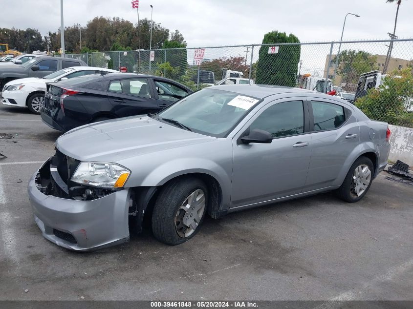 2013 Dodge Avenger Se VIN: 1C3CDZAB2DN651021 Lot: 39461848